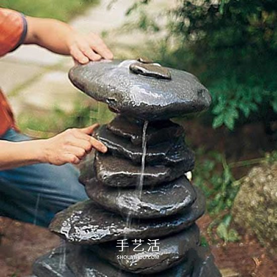 自制滴水噴泉的方法 花園滴水噴泉DIY圖解 -  rpnrmr.com