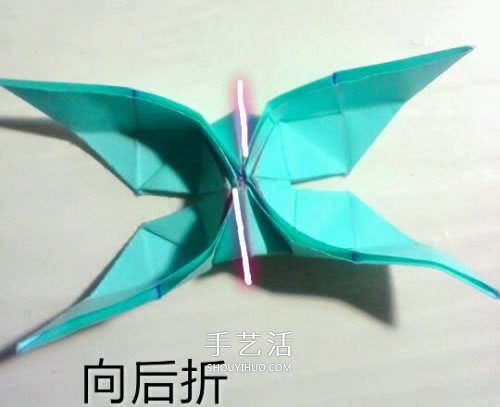 鳳尾蝶折紙圖解教程 手工鳳尾蝶的折法步驟 -  rpnrmr.com