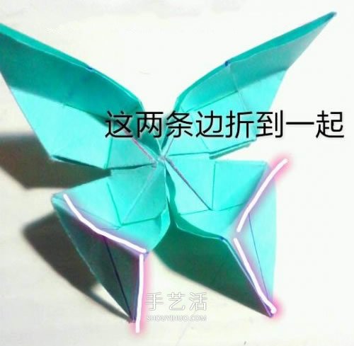 鳳尾蝶折紙圖解教程 手工鳳尾蝶的折法步驟 -  rpnrmr.com