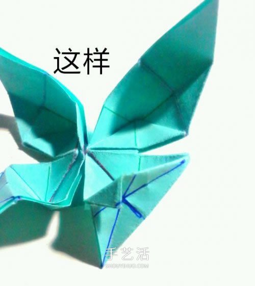 鳳尾蝶折紙圖解教程 手工鳳尾蝶的折法步驟 -  rpnrmr.com