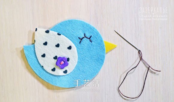不織布小鳥(niǎo)冰箱貼DIY 手工布藝小鳥(niǎo)冰箱貼制作 -  rpnrmr.com