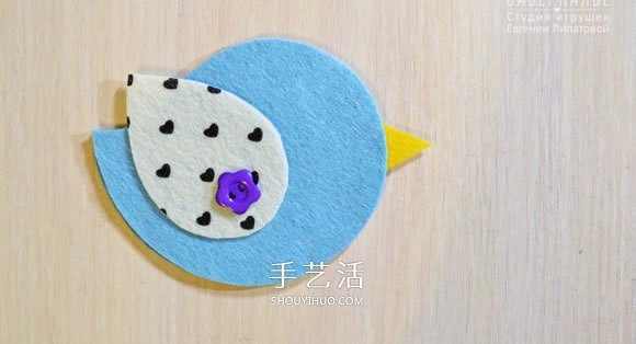 不織布小鳥(niǎo)冰箱貼DIY 手工布藝小鳥(niǎo)冰箱貼制作 -  rpnrmr.com