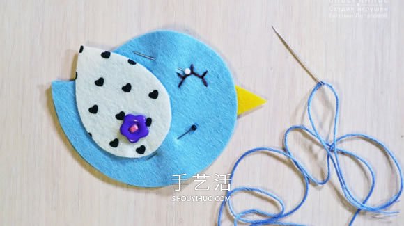 不織布小鳥(niǎo)冰箱貼DIY 手工布藝小鳥(niǎo)冰箱貼制作 -  rpnrmr.com