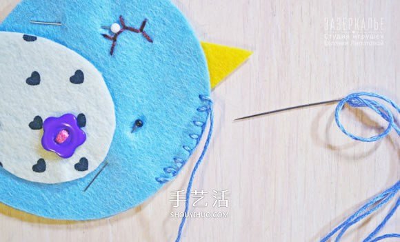 不織布小鳥(niǎo)冰箱貼DIY 手工布藝小鳥(niǎo)冰箱貼制作 -  rpnrmr.com