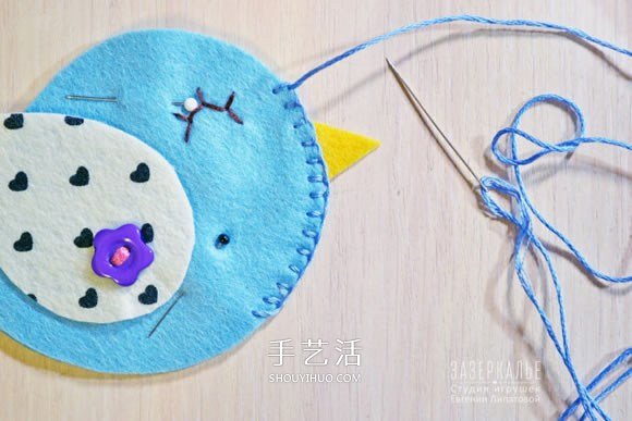 不織布小鳥(niǎo)冰箱貼DIY 手工布藝小鳥(niǎo)冰箱貼制作 -  rpnrmr.com