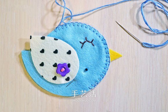 不織布小鳥(niǎo)冰箱貼DIY 手工布藝小鳥(niǎo)冰箱貼制作 -  rpnrmr.com
