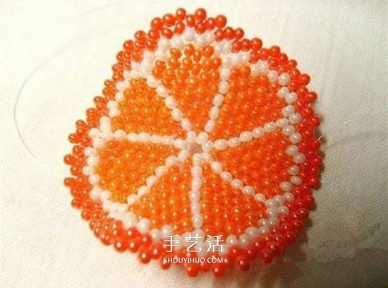 串珠制作橙瓣鑰匙鏈 水果風(fēng)串珠鑰匙掛件DIY -  rpnrmr.com