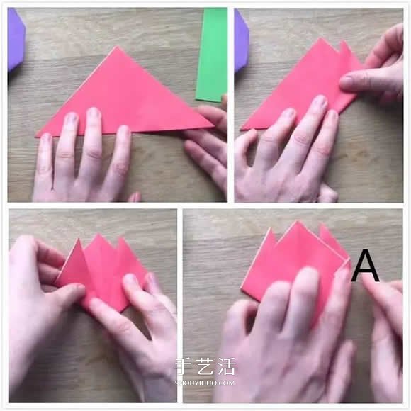 簡單又漂亮！郁金香和花莖葉子的折法圖解 -  rpnrmr.com