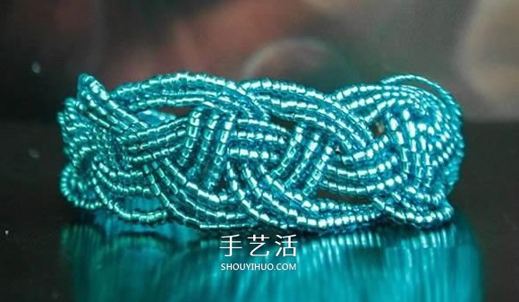 串珠寬手鐲編織圖解 好看串珠手鐲的編法步驟 -  rpnrmr.com