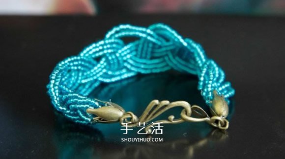 串珠寬手鐲編織圖解 好看串珠手鐲的編法步驟 -  rpnrmr.com