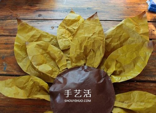 幼兒手工制作向日葵 簡(jiǎn)單牛皮紙做太陽(yáng)花 -  rpnrmr.com