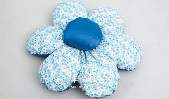 不織布花朵靠墊DIY 自制布藝花朵靠墊的做法 -  rpnrmr.com