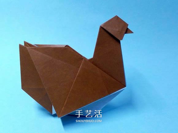 折紙母雞的方法圖解 怎么折母雞的折法步驟 -  rpnrmr.com
