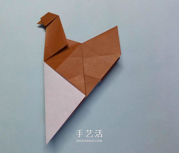 折紙母雞的方法圖解 怎么折母雞的折法步驟 -  rpnrmr.com