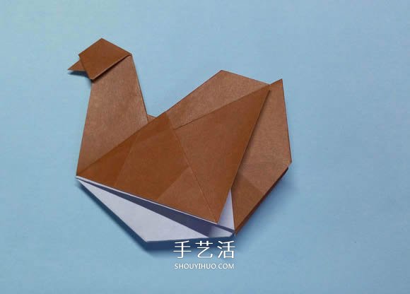 折紙母雞的方法圖解 怎么折母雞的折法步驟 -  rpnrmr.com