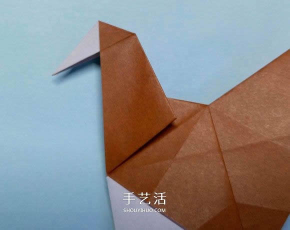 折紙母雞的方法圖解 怎么折母雞的折法步驟 -  rpnrmr.com