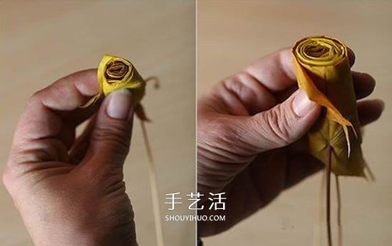 楓葉怎么做玫瑰花教程 簡單楓葉玫瑰DIY方法 -  rpnrmr.com