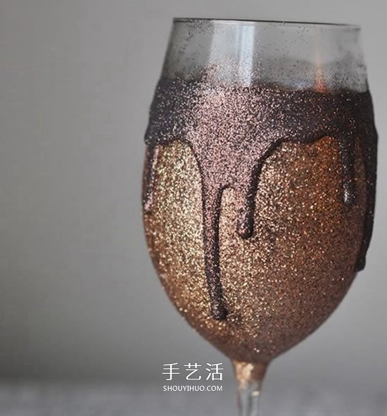 華麗高腳杯改造教程 閃粉改造高腳玻璃杯DIY -  rpnrmr.com
