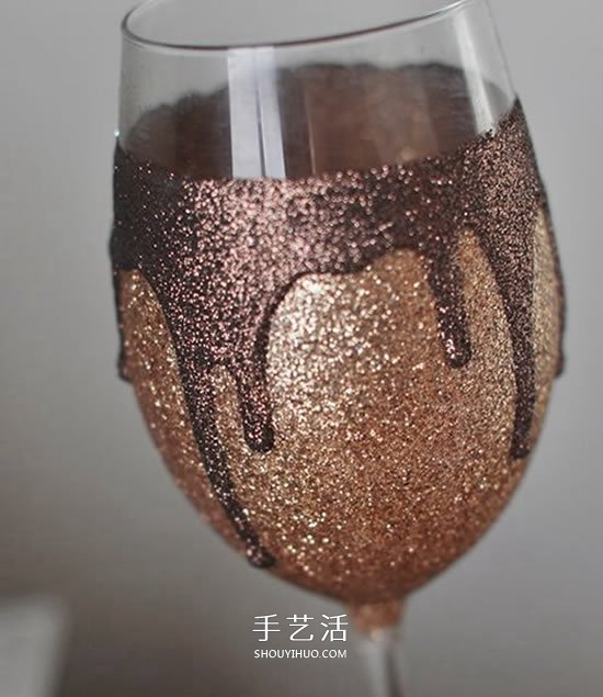 華麗高腳杯改造教程 閃粉改造高腳玻璃杯DIY -  rpnrmr.com