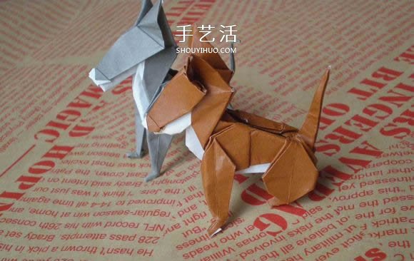 可愛小狗的折法圖解 手工折紙小狗的步驟圖 -  rpnrmr.com