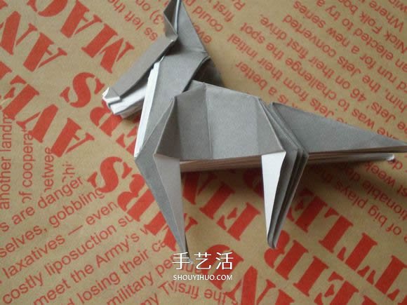 可愛小狗的折法圖解 手工折紙小狗的步驟圖 -  rpnrmr.com
