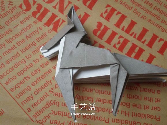 可愛小狗的折法圖解 手工折紙小狗的步驟圖 -  rpnrmr.com