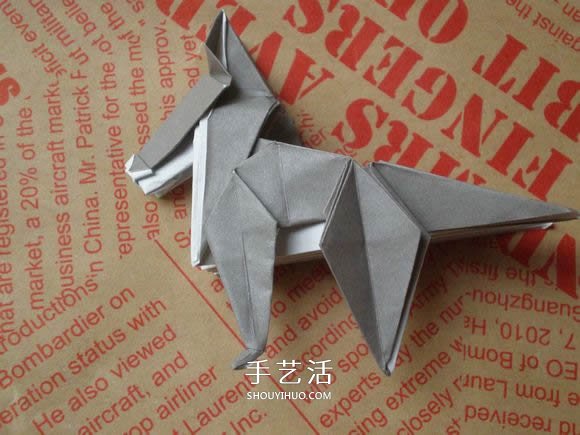 可愛小狗的折法圖解 手工折紙小狗的步驟圖 -  rpnrmr.com
