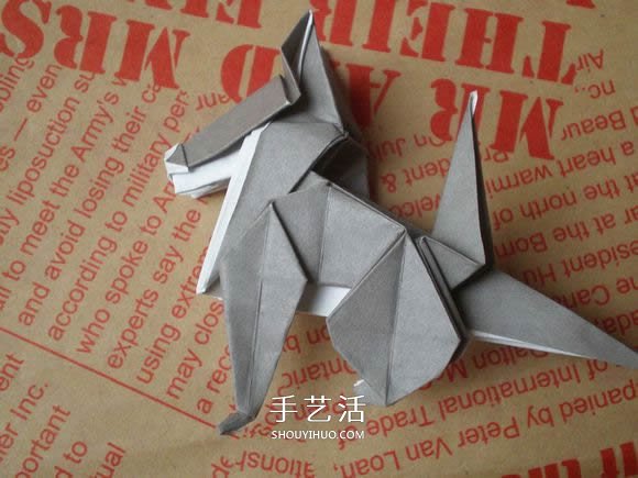 可愛小狗的折法圖解 手工折紙小狗的步驟圖 -  rpnrmr.com