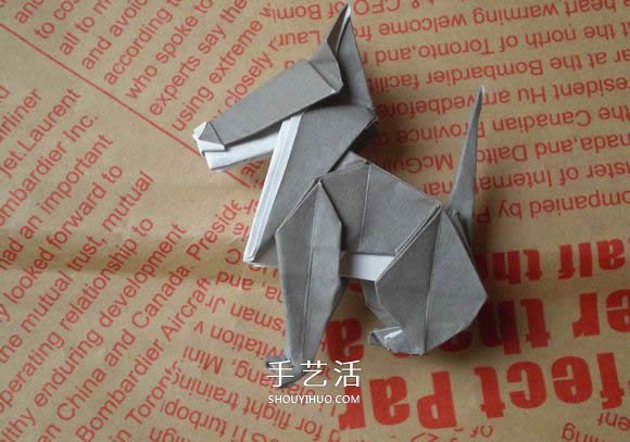 可愛小狗的折法圖解 手工折紙小狗的步驟圖 -  rpnrmr.com
