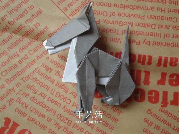 可愛小狗的折法圖解 手工折紙小狗的步驟圖 -  rpnrmr.com