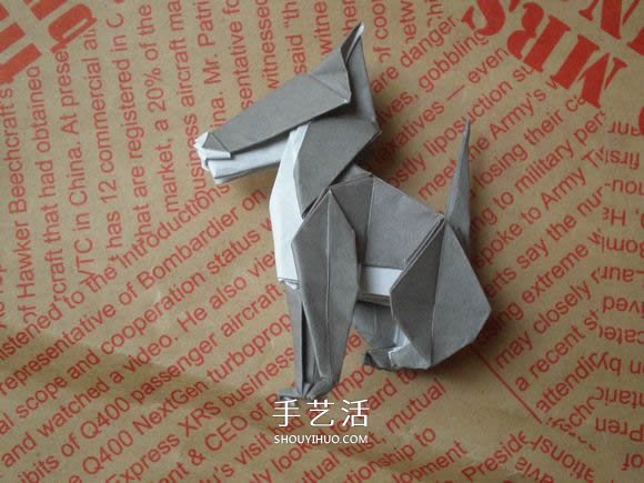 可愛小狗的折法圖解 手工折紙小狗的步驟圖 -  rpnrmr.com