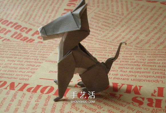 可愛小狗的折法圖解 手工折紙小狗的步驟圖 -  rpnrmr.com