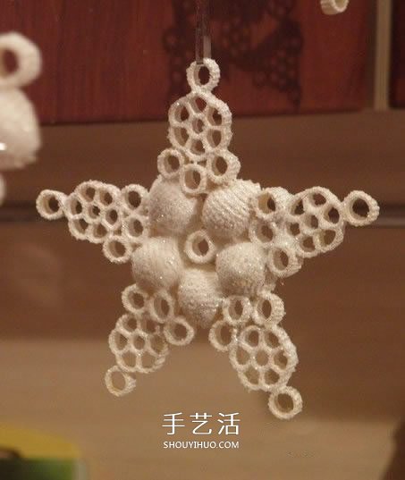 意大利面制作雪花掛飾 自制意大利面雪花方法 -  rpnrmr.com