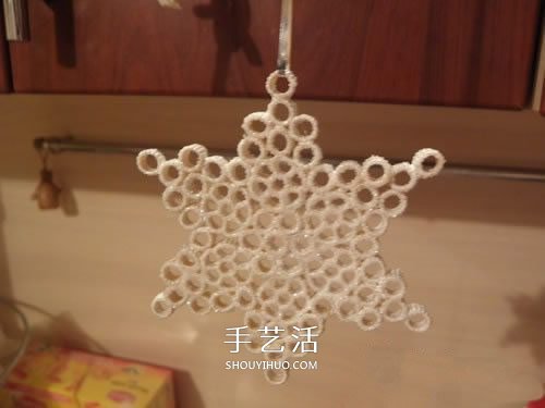 意大利面制作雪花掛飾 自制意大利面雪花方法 -  rpnrmr.com