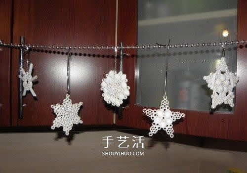意大利面制作雪花掛飾 自制意大利面雪花方法 -  rpnrmr.com