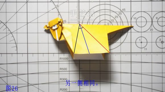 逼真的猴子折紙圖解 手工折紙小猴子的折法 -  rpnrmr.com