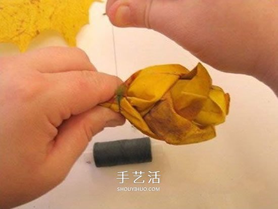 楓葉手工制作玫瑰花苞 樹葉玫瑰花苞的做法 -  rpnrmr.com