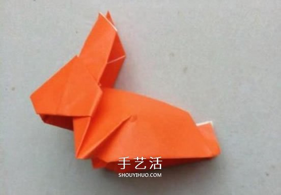 手工折紙兔子的圖解 怎么折兔子的方法步驟 -  rpnrmr.com