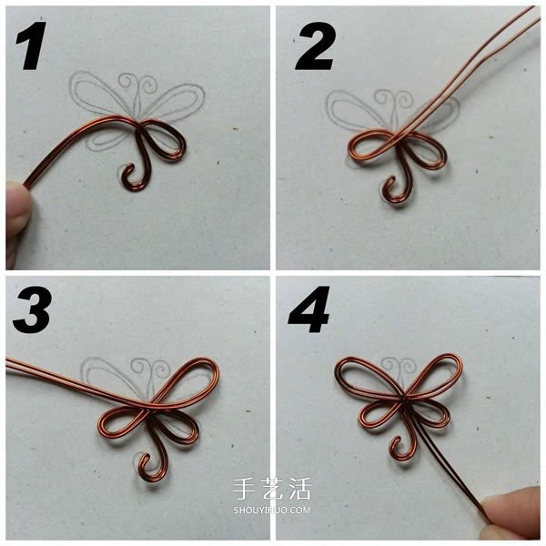 金屬絲制作蜻蜓掛飾 自制金屬絲蜻蜓小飾品 -  rpnrmr.com