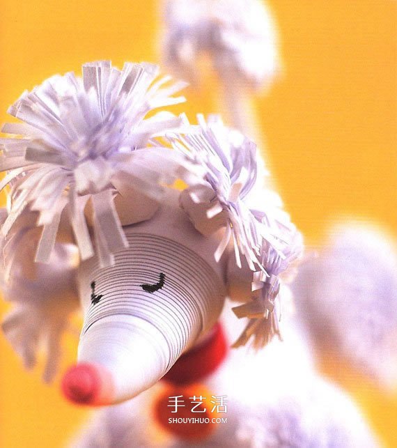 衍紙貴賓犬的做法圖解 衍紙手工制作貴婦犬 -  rpnrmr.com