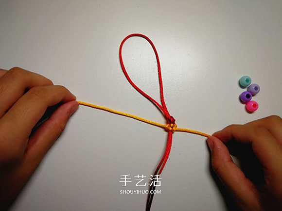 手工平結(jié)編法圖解教程 怎么編平結(jié)的方法步驟 -  rpnrmr.com