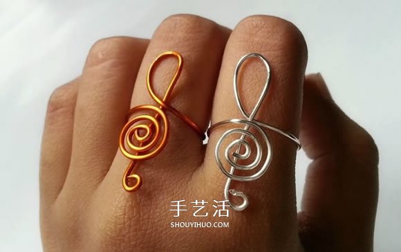金屬絲制作高音符戒指 自制優(yōu)雅戒指的方法 -  rpnrmr.com