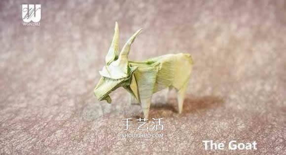 逼真山羊的折紙方法 手工折紙立體山羊圖解 -  rpnrmr.com