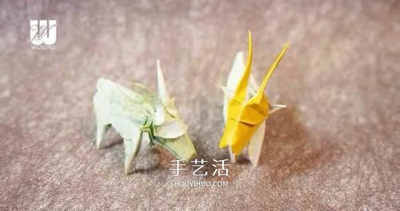 逼真山羊的折紙方法 手工折紙立體山羊圖解 -  rpnrmr.com