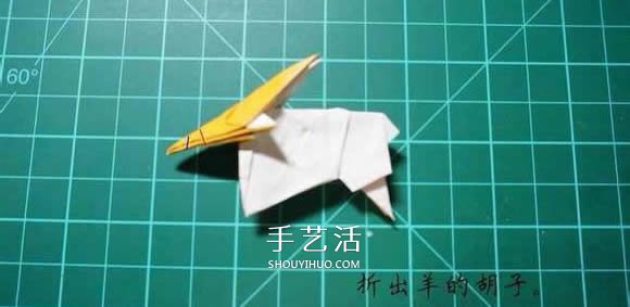 逼真山羊的折紙方法 手工折紙立體山羊圖解 -  rpnrmr.com