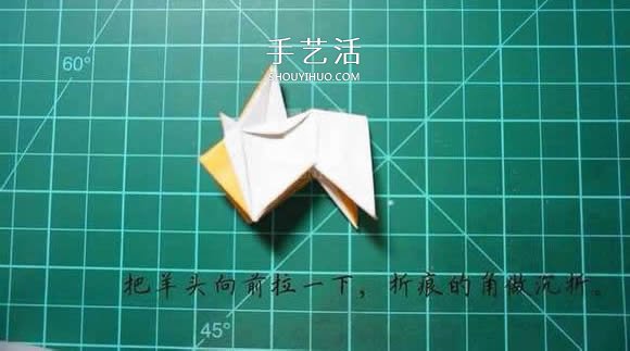 逼真山羊的折紙方法 手工折紙立體山羊圖解 -  rpnrmr.com