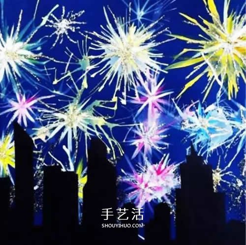 國慶節(jié)煙花手工制作 幼兒DIY絢麗煙花夜景 -  rpnrmr.com