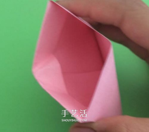 簡(jiǎn)單三角形紙盒的折法 帶愛(ài)心鎖的紙盒子折紙 -  rpnrmr.com