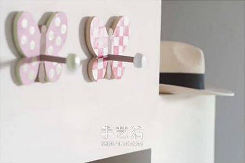 DIY蝴蝶掛衣鉤的方法 掛衣鉤美化圖解教程 -  rpnrmr.com