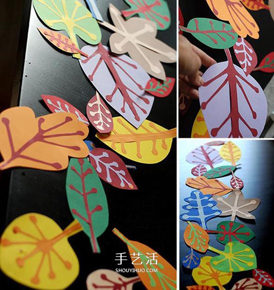 簡單樹葉裝飾畫制作 兒童卡紙樹葉畫的做法 -  rpnrmr.com